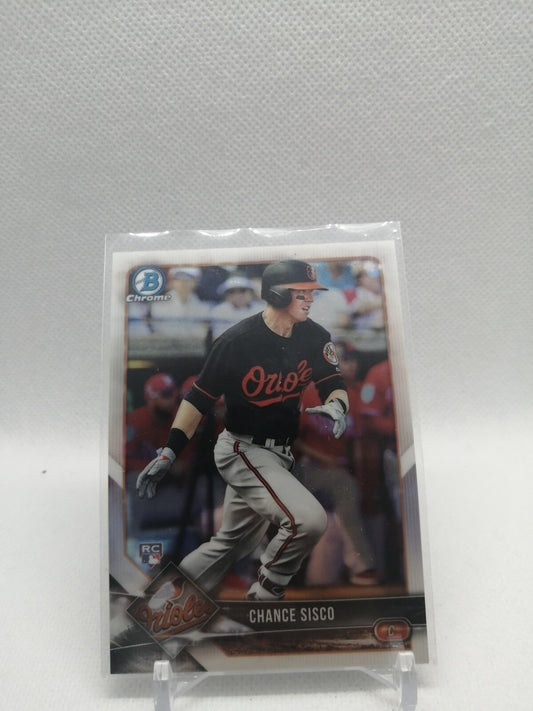 2018 Bowman Chrome Rookie Chance Sisco #77 Baltimore Orioles