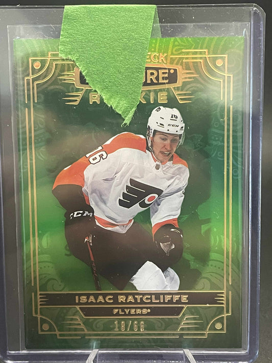2022-23 Stature Rookies Photo Variant Green /66 Isaac Ratcliffe #185 Rookie RC