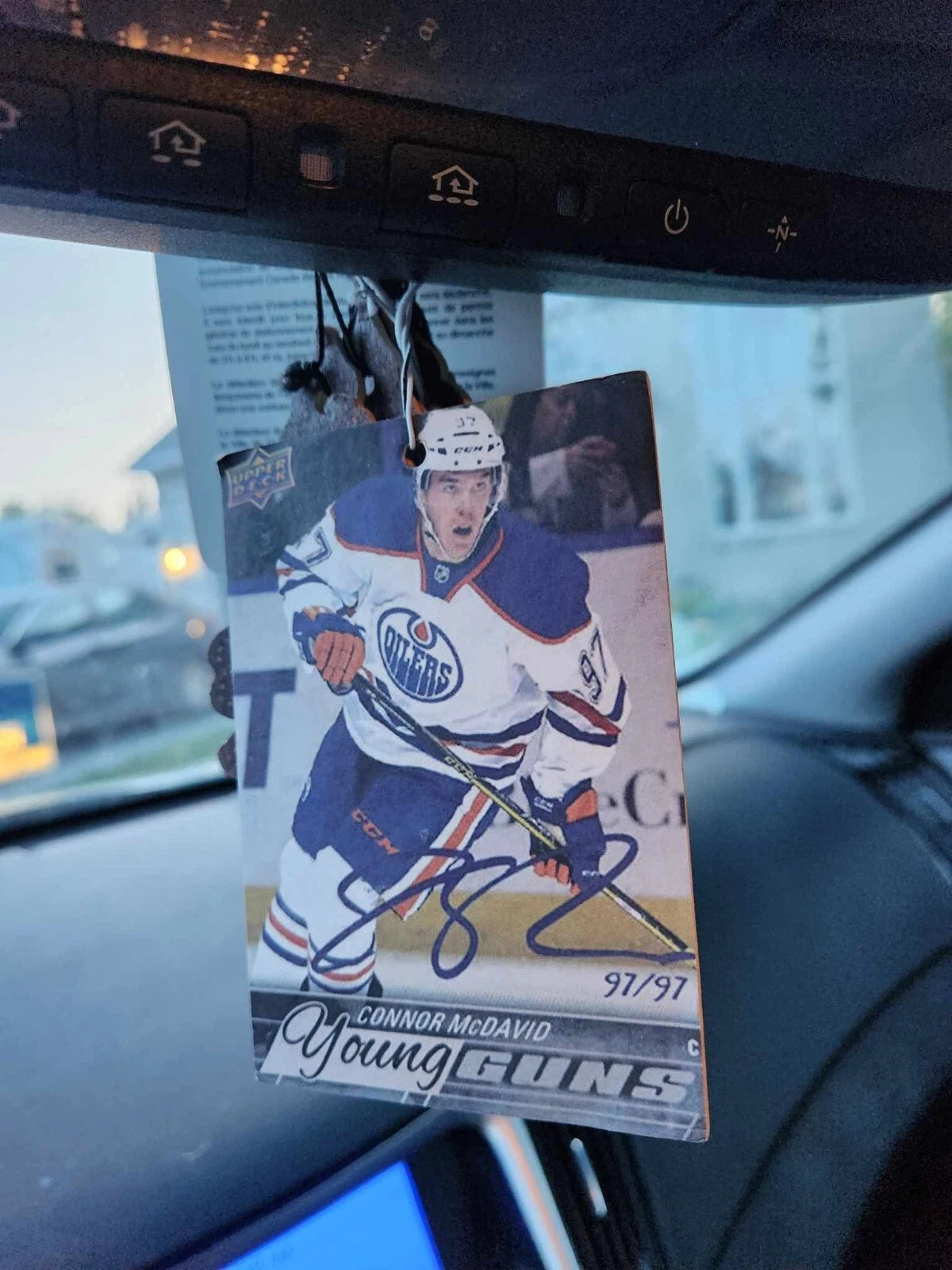 Connor McDavid Young Guns Auto Oilers Car Air Freshener